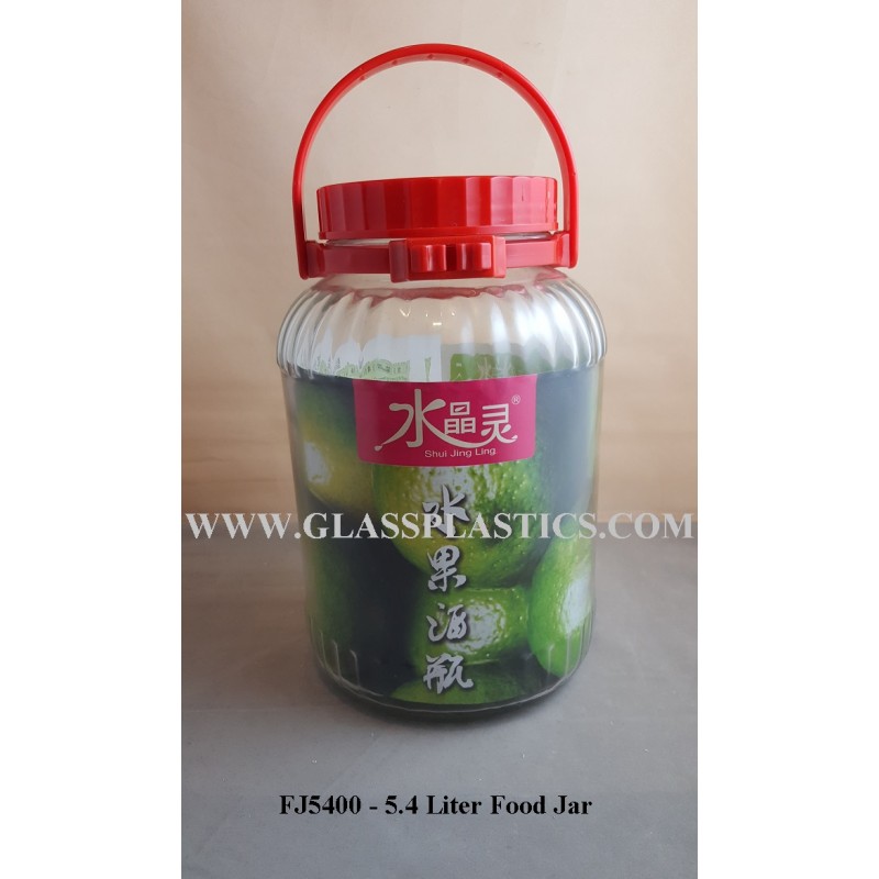 Enzyme Glass Jar – 5.4 Liter