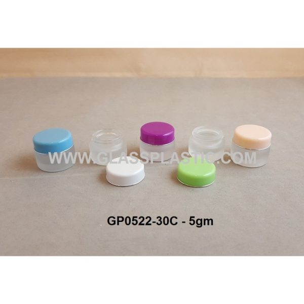 Cosmetic Glass  Jar - 5gm - Image 2