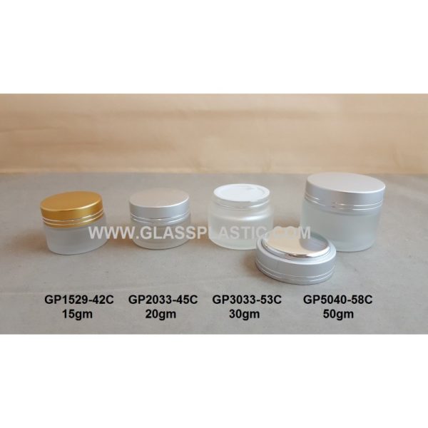 Cosmetic Glass  Jar - 15gm, 20gm, 30gm, 50gm - Image 2