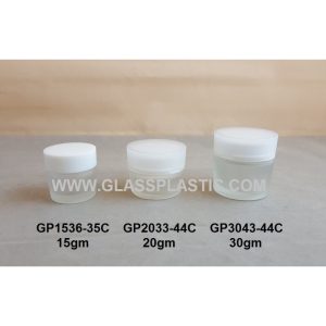 Cosmetic Glass Jar - 15gm, 20gm, 30gm