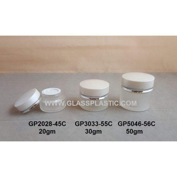 Cosmetic Glass Bottle & Jar - V2 Cap - Image 2