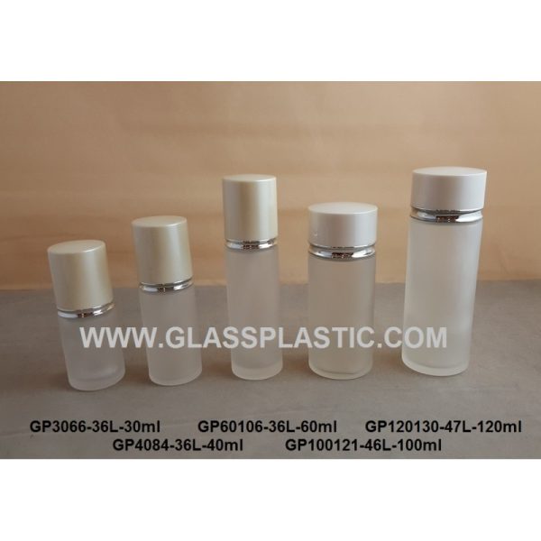 Cosmetic Glass Bottle & Jar - V2 Cap