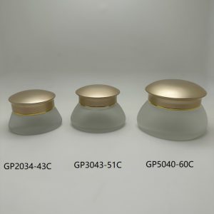 20gm, 30gm and 50gm Triangle Shape Cosmetic Cream Glass Jar