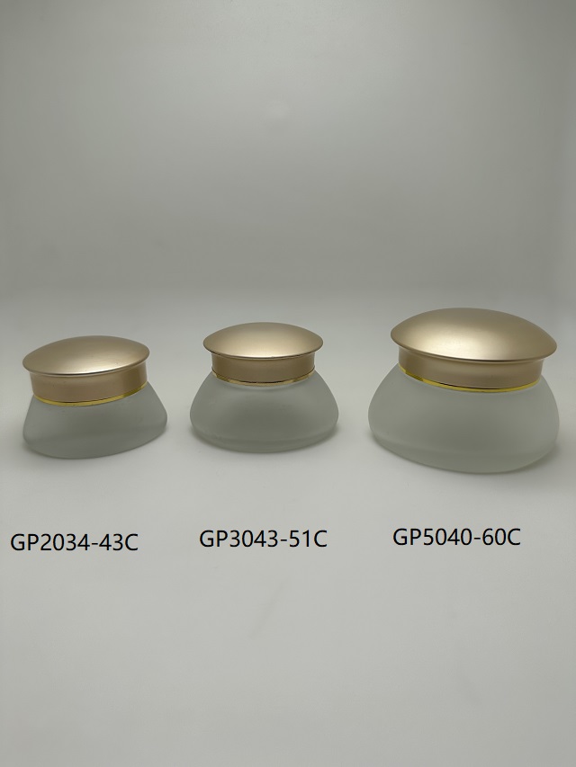 20gm, 30gm and 50gm Triangle Shape Cosmetic Cream Glass Jar