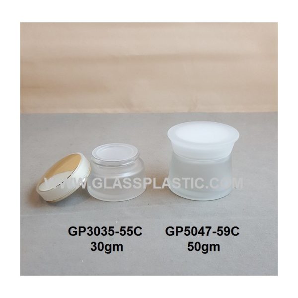Cosmetic Glass  Jar - 30gm & 50gm - Image 2