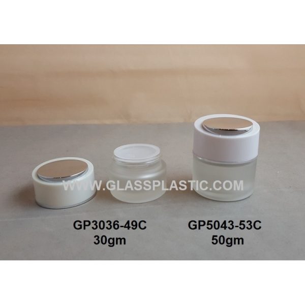 Cosmetic Glass Bottle & Jar - Slope Cap - Image 2