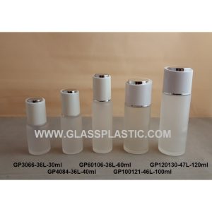 Cosmetic Glass Bottle & Jar - Slope Cap