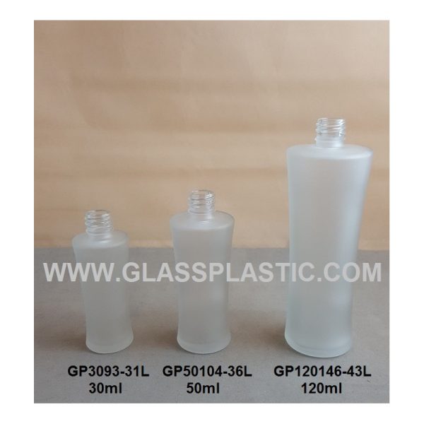 Cosmetic Glass Bottle - 30ml to 120ml (Curve Shape) - Image 2