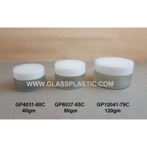 Cosmetic Glass Jar - 40gm, 60gm, 120gm