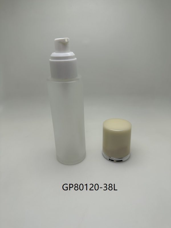 80ml Frosted Glass with V2 Lotion Pump - Image 2