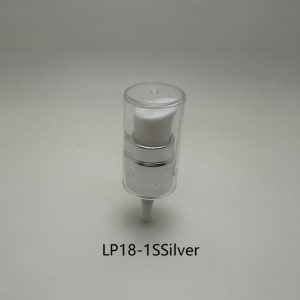 18mm Shinny Silver Lotion Pump with Transparent Cover