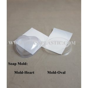 Soap Mold - Heart, Oval Shape