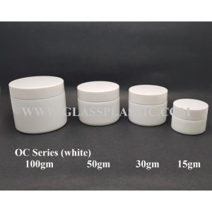 Cosmetic Glass Jar - 15gm, 30gm, 50gm, 100gm (OC Series)