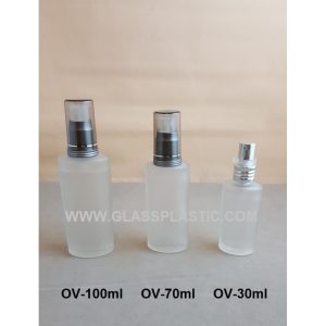 Cosmetic Glass Bottle - Oval Shape