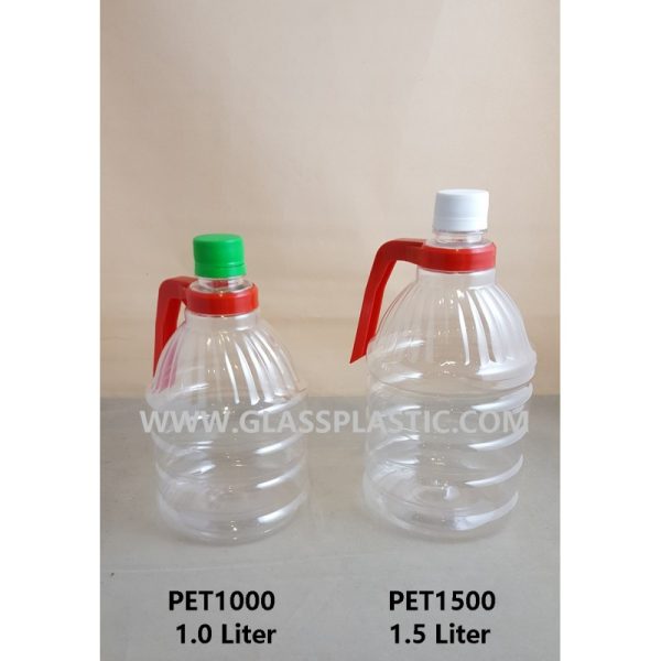 PET Plastic Bottle - 1.0 Liter & 1.5 Liter