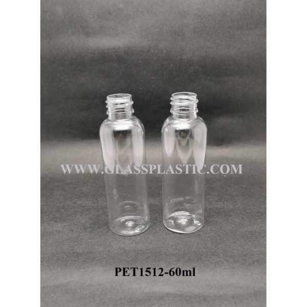 Cosmetic Round PET Bottle - 60ml - Image 2