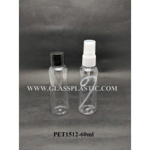 Cosmetic Round PET Bottle - 60ml