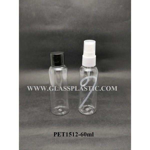 Cosmetic Round PET Bottle - 60ml