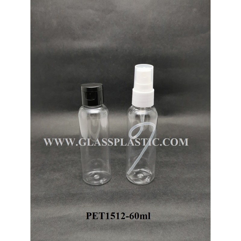 Cosmetic Round PET Bottle – 60ml