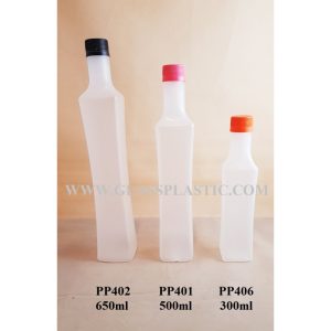 PP Plastic Bottle - 300ml ,500ml & 650ml