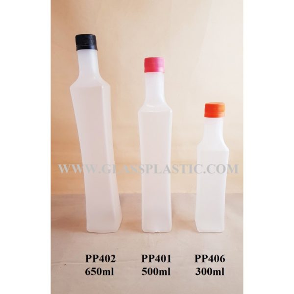 PP Plastic Bottle - 300ml ,500ml & 650ml