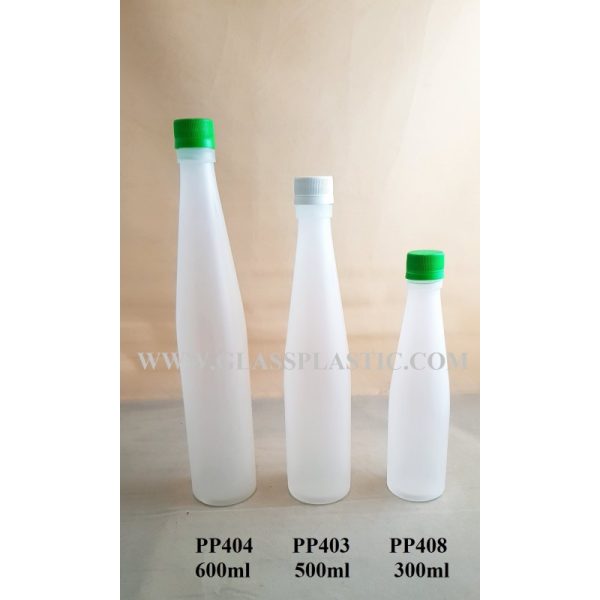 PP Plastic Bottle - 300ml ~ 600ml (Cone)