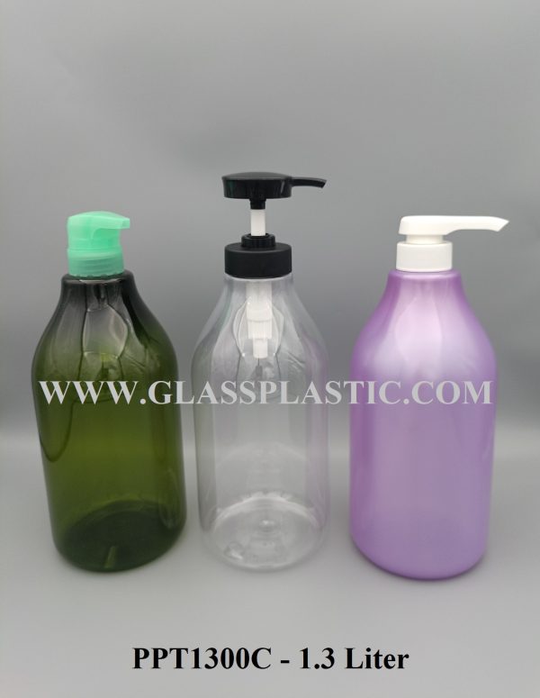 Plastic PET Shampoo Bottle - 1.3 Liter