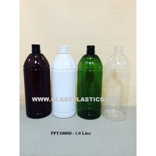 PET Plastic Bottle - 1.0 Liter - Image 2