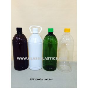 PET Plastic Bottle - 1.0 Liter