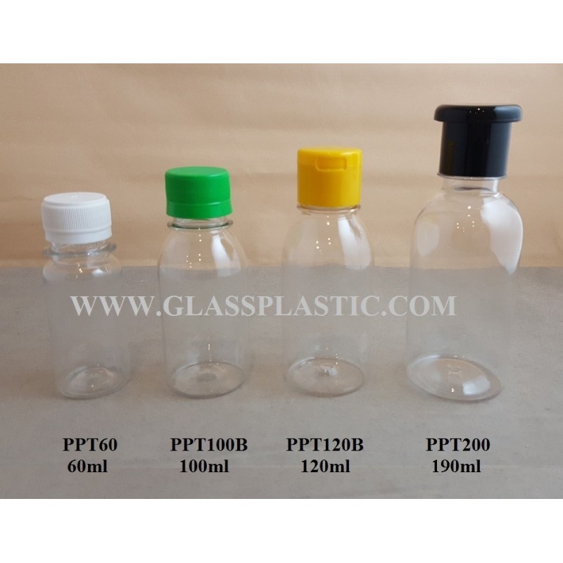 PET Plastic Bottle – 60ml ~ 190ml