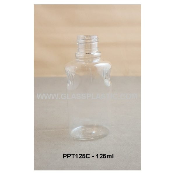 Cosmetic Flat PET Bottle - 125ml - Image 2