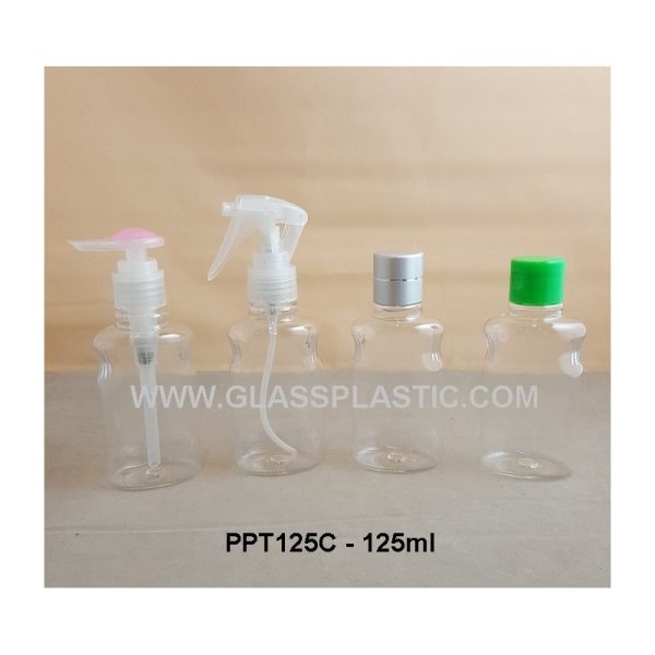 Cosmetic Flat PET Bottle - 125ml