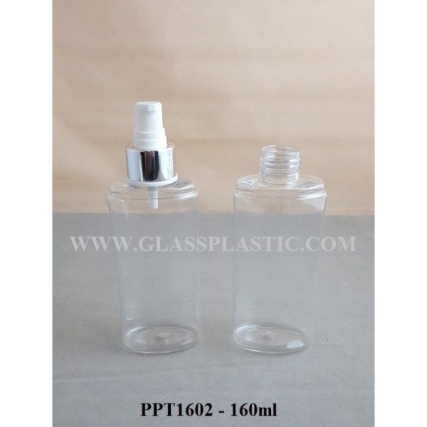 Cosmetic Oval PET Bottle - 160ml - Image 3