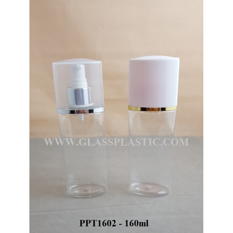 Cosmetic Oval PET Bottle – 160ml