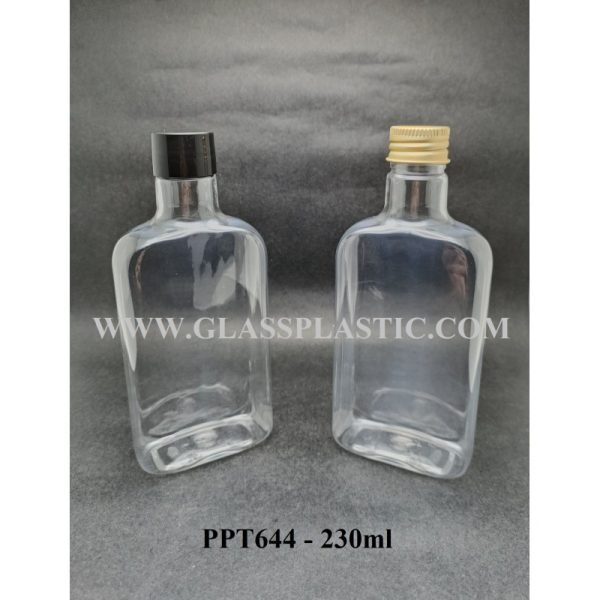 PET Plastic Square  Bottle - 230ml