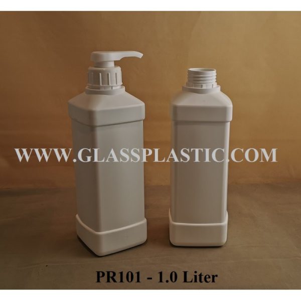 1.0 Liter HDPE Square Bottle - Image 2