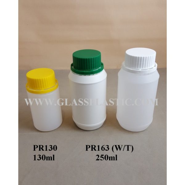 Plastic Tablet HDPE Bottle - 130ml to 250ml