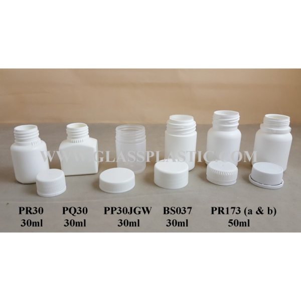 Plastic Tablet Bottle -30ml & 50ml - Image 2