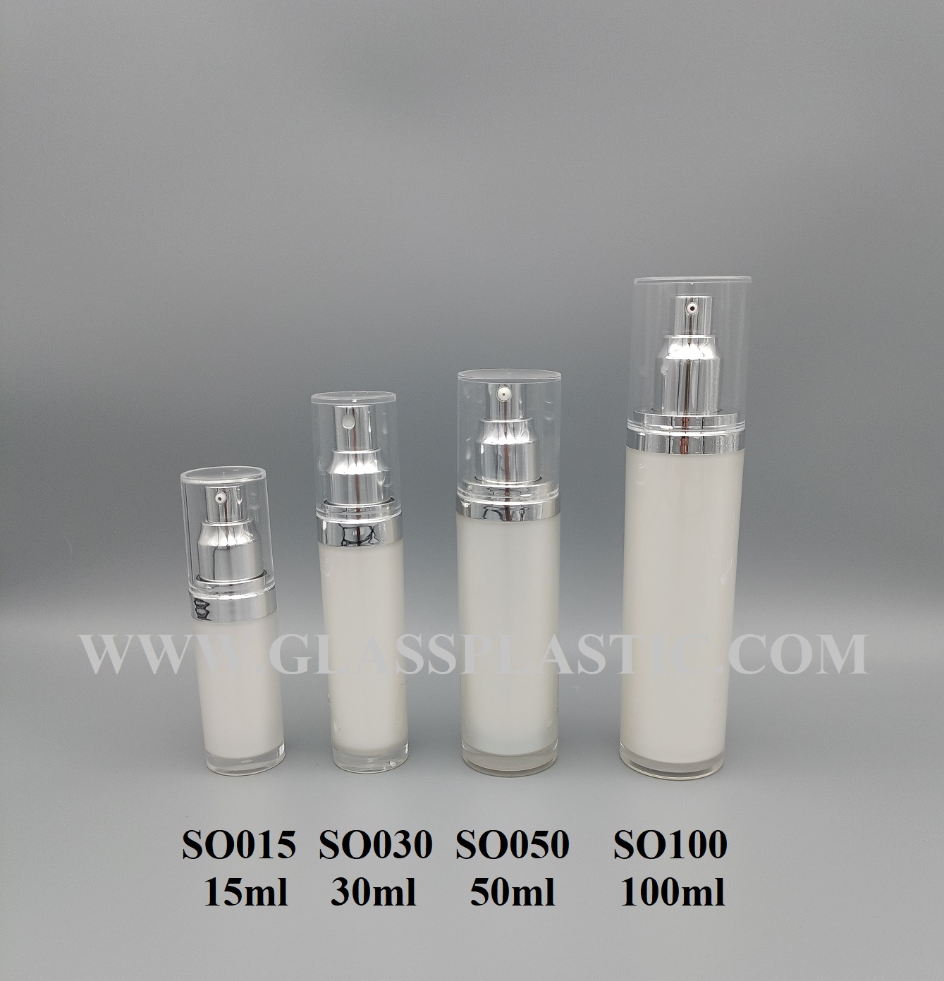 Acrylic Round Bottle – 15ml to 120ml (SO Series)