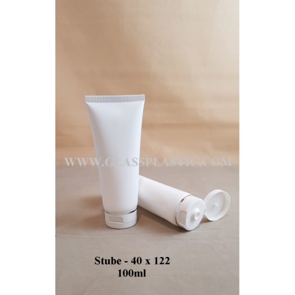 Soft Tube with Flip Cap- 100ml (Black & White) - Image 4