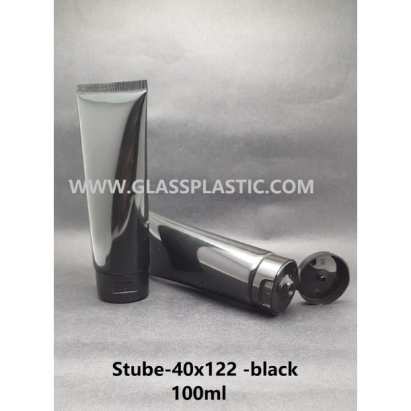 Soft Tube with Flip Cap- 100ml (Black & White)