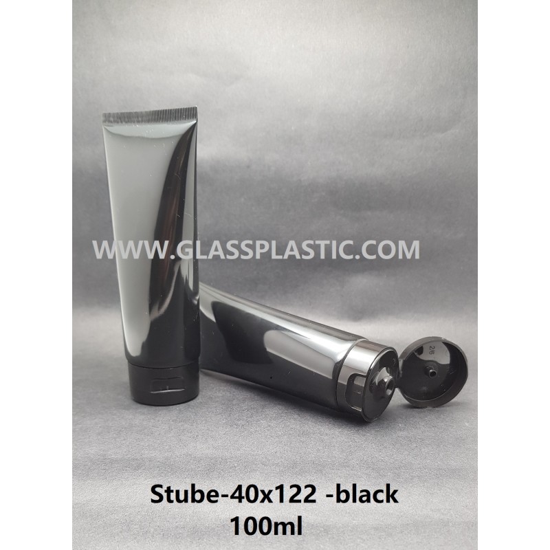 Soft Tube with Flip Cap- 100ml (Black & White)
