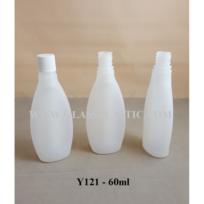 60ml Flat Shampoo Bottle