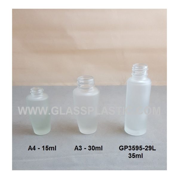 Cosmetic Glass Bottle - 15ml, 30ml & 35ml - Image 2