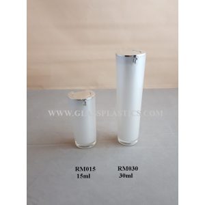 Acrylic Round Airless Bottle - 15ml & 30ml (RM Series)