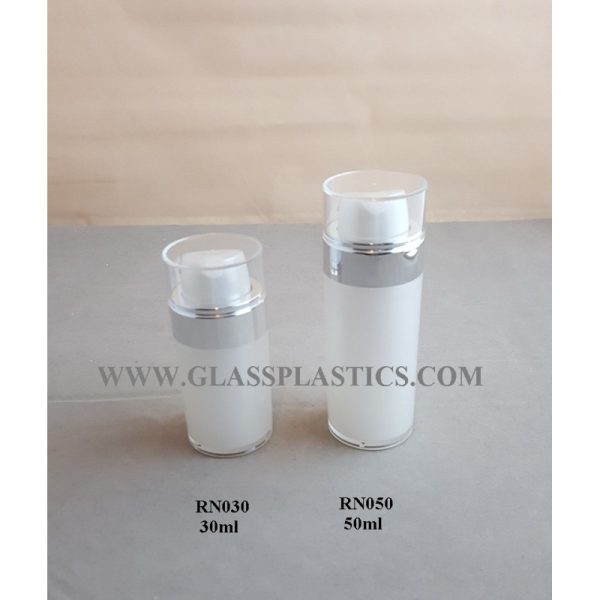 Acrylic Round Airless Bottle - 30ml & 50ml (RN Series)