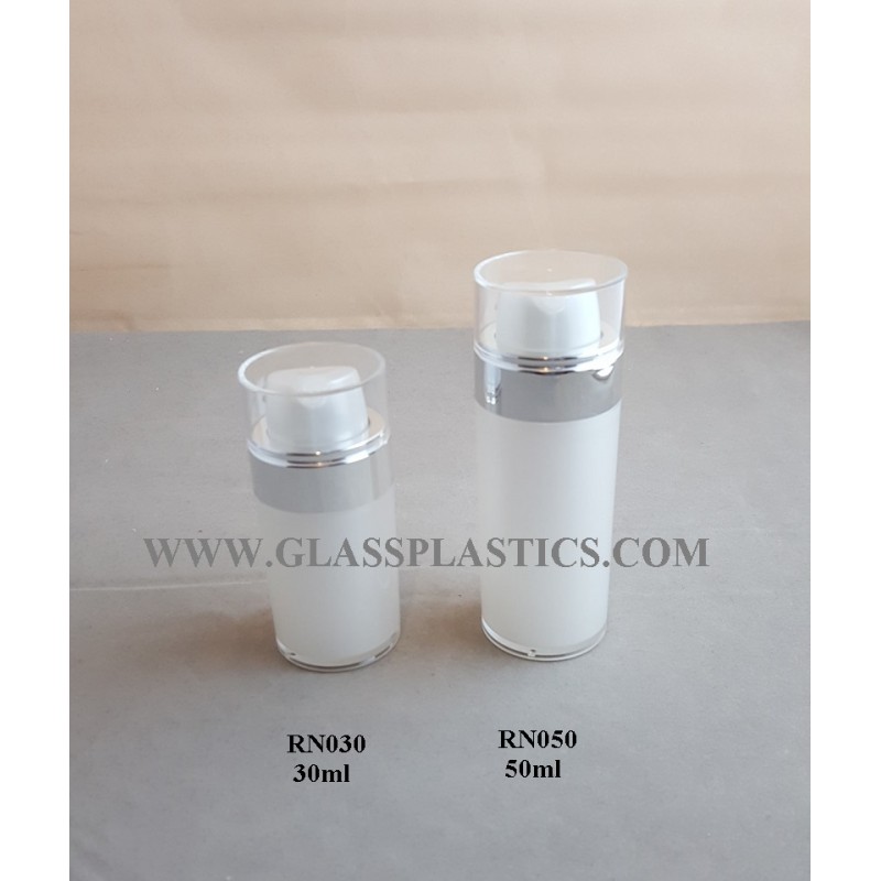 Acrylic Round Airless Bottle – 30ml & 50ml (RN Series)