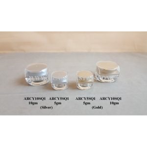 Square Acrylic Jar - 5gm & 10gm Type 1