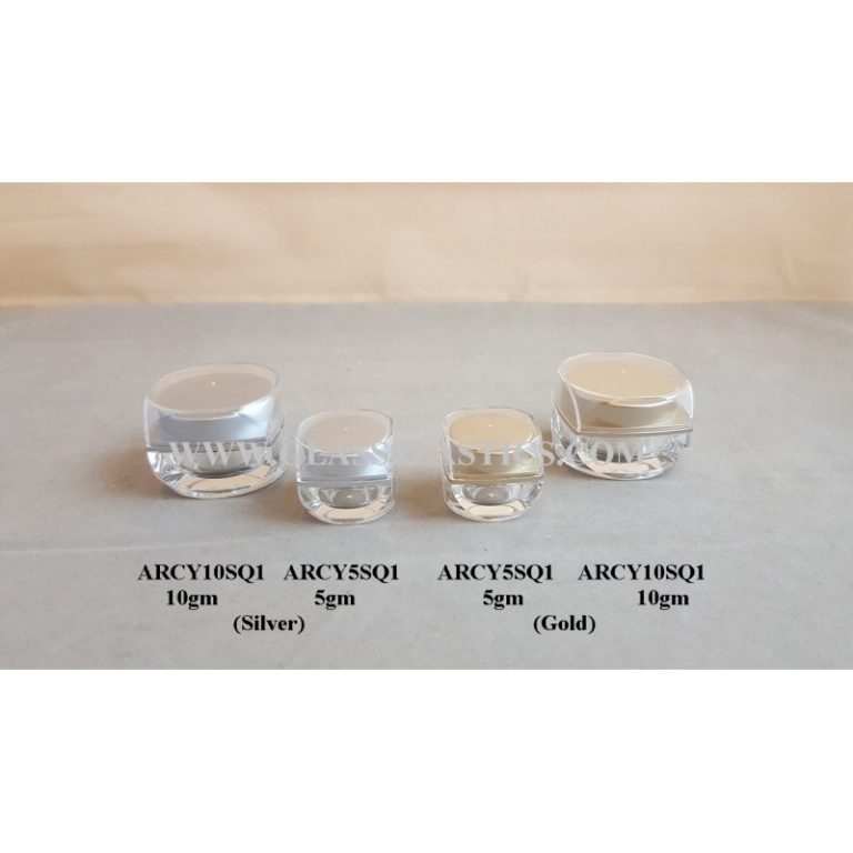 Square Acrylic Jar 5gm & 10gm Type 1 Glass & Plastic Sdn. Bhd.