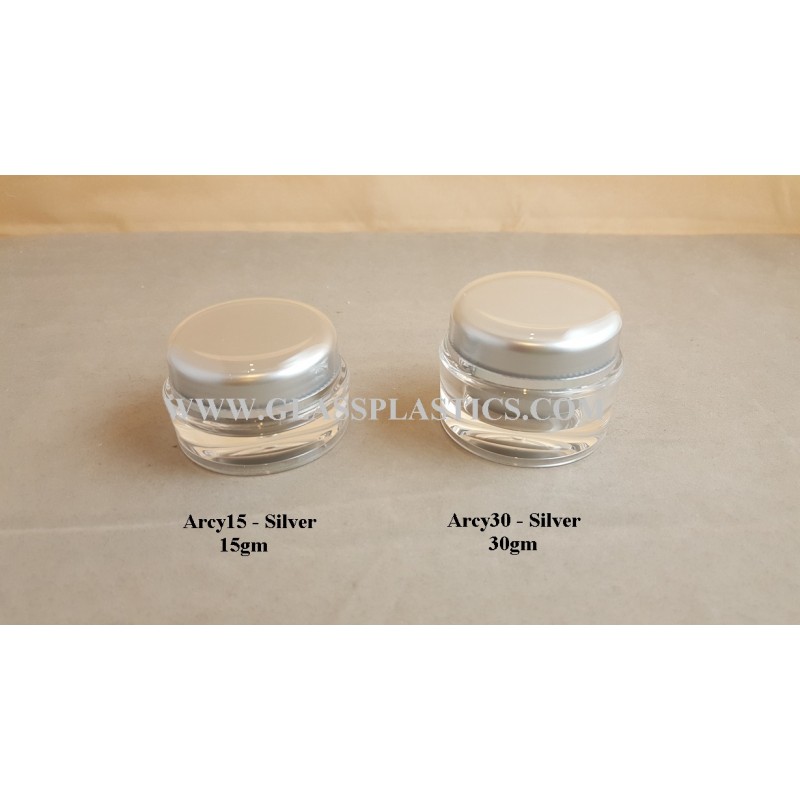 Acrylic Silver Jar – 15gm & 30gm